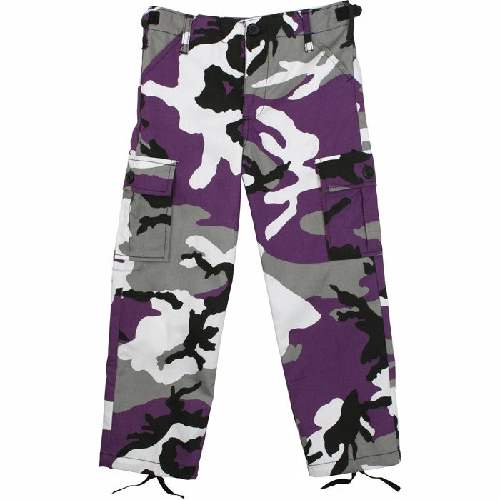 Rothco Ultra Violet Camouflage - Kids Military BDU Pants 3 Rothco Ultra Violet Camouflage - Kids Military BDU Pants