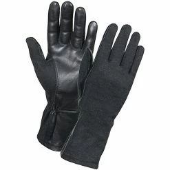 Rothco Black - Military Flame And Heat Resistant Tactical Flight Gloves