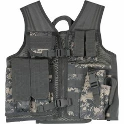 Rothco Vests ACU Digital Camouflage - Kids MOLLE Compatible Cross Draw Tactical Vest
