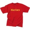 Rothco Red - MARINES T-Shirt With Gold Lettering Shirts 2 Rothco Red - MARINES T-Shirt With Gold Lettering Shirts