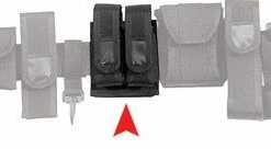 Army Navy Store Black - Police Tactical Dual Magazine Pouch Law Enforcement Gear