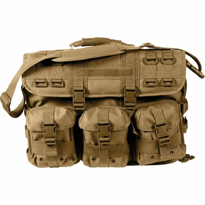 Rothco Coyote Brown - MOLLE Tactical Computer Briefcase Bag 3 Rothco Coyote Brown - MOLLE Tactical Computer Briefcase Bag