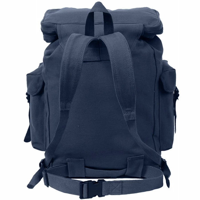 Army Navy Store Navy Blue - European Style Rucksack Backpack Paracord / Rope / Rappelling Gear 3 Army Navy Store Navy Blue - European Style Rucksack Backpack Paracord / Rope / Rappelling Gear