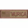 Rothco Subdued 'Murica American Flag Patch 4" X 1-1/8" Patches