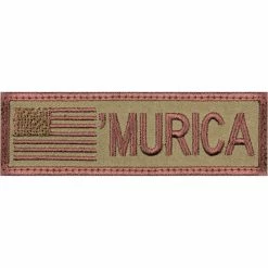 Rothco Subdued 'Murica American Flag Patch 4" X 1-1/8" Patches