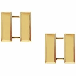 Rothco Polished Gold - Military Captain Pin-On Insignia Pair CPT