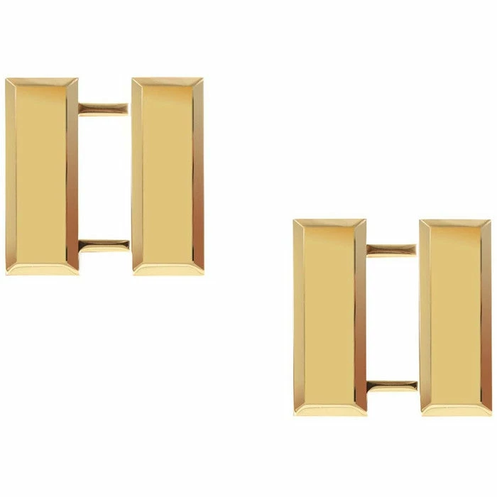 Rothco Polished Gold - Military Captain Pin-On Insignia Pair CPT 3 Rothco Polished Gold - Military Captain Pin-On Insignia Pair CPT