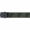 Rothco Belts / Suspenders Olive Drab - Military Globe & Anchor Web Belt - Black Buckle
