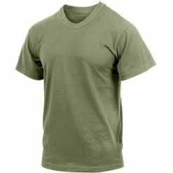 Rothco Shirts Foliage Green - Military GI Type ACU Short Sleeve T-Shirt - 100% Cotton
