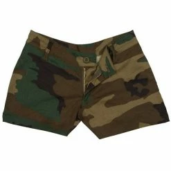 Rothco Woodland Camouflage - Womens Military Mini Shorts