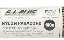 Rothco Desert Camouflage - Military Grade 550 LB Tested Type III Paracord Rope 100' - Nylon USA Made