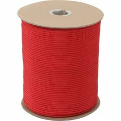 Rothco Red - Military Grade 550 LB Tested Type III Paracord Rope 1000' - Nylon USA Made Paracord / Rope / Rappelling Gear