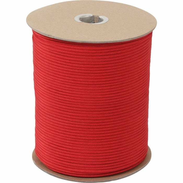 Rothco Red - Military Grade 550 LB Tested Type III Paracord Rope 1000' - Nylon USA Made Paracord / Rope / Rappelling Gear 3 Rothco Red - Military Grade 550 LB Tested Type III Paracord Rope 1000' - Nylon USA Made Paracord / Rope / Rappelling Gear