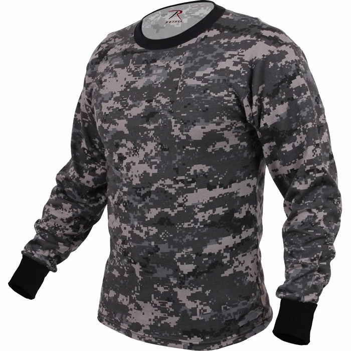 Rothco Shirts Subdued Urban Digital Camo - Military Long Sleeve T-Shirt 4 Rothco Shirts Subdued Urban Digital Camo - Military Long Sleeve T-Shirt