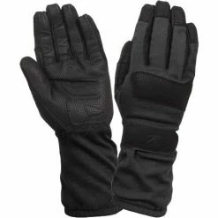 Rothco Black - Military Fire Resistant Griplast Gloves