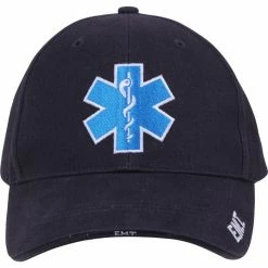Army Navy Store Navy Blue - Star Of Life EMT EMS Adjustable Cap Headwear