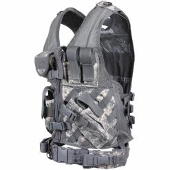 Army Navy Store ACU Digital Camouflage - MOLLE Compatible Cross Draw Tactical Vest Vests