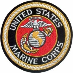 Rothco Patches Deluxe US MARINE CORPS Sew On Patch With USMC Emblem 4 In.