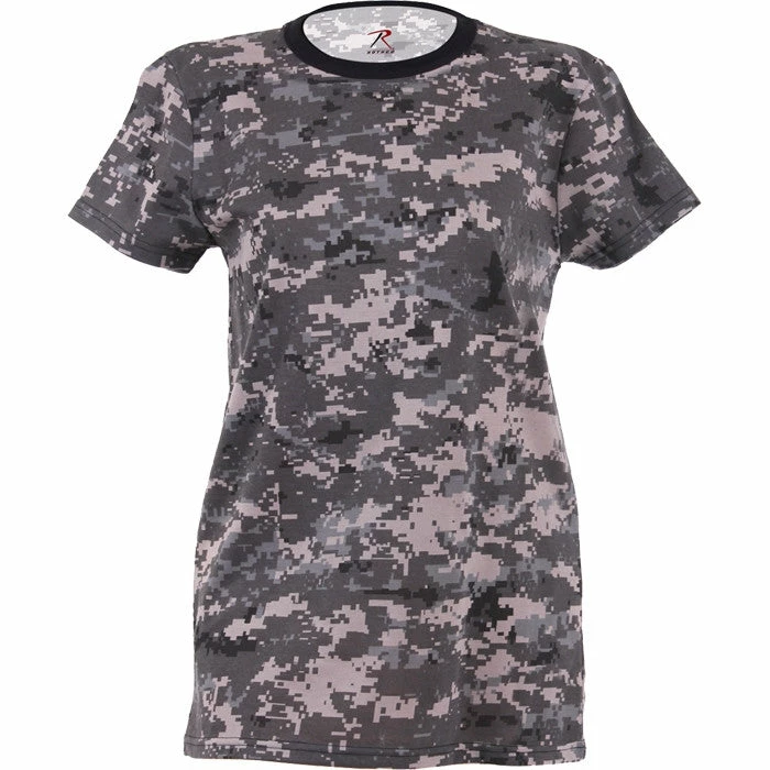 Rothco Shirts Subdued Urban Digital Camouflage - Womens Military Long T-Shirt 3 Rothco Shirts Subdued Urban Digital Camouflage - Womens Military Long T-Shirt