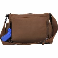 Army Navy Store Bags Earth Brown - Concealed Carry Messenger Bag