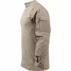 Rothco Shirts Khaki - Military Tactical Lightweight Flame Resistant Combat Shirt