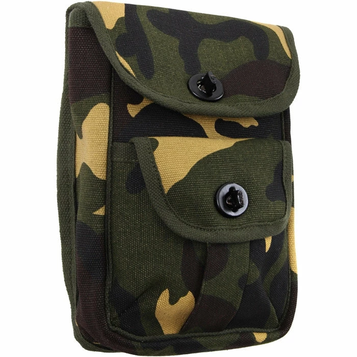Army Navy Store Woodland Camouflage - Army 2-Pocket Ammo Pouch 4 Army Navy Store Woodland Camouflage - Army 2-Pocket Ammo Pouch