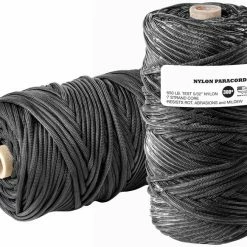 Rothco Black - Military Grade 550 LB Tested Type III Paracord Rope 300' - Nylon USA Made Paracord / Rope / Rappelling Gear