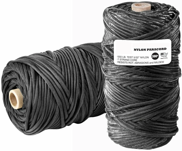 Rothco Black - Military Grade 550 LB Tested Type III Paracord Rope 300' - Nylon USA Made Paracord / Rope / Rappelling Gear 3 Rothco Black - Military Grade 550 LB Tested Type III Paracord Rope 300' - Nylon USA Made Paracord / Rope / Rappelling Gear