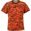 Rothco Shirts Digital Orange Camouflage - Military T-Shirt