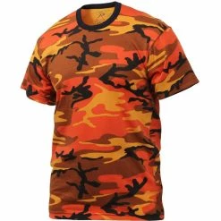 Rothco Savage Orange Camouflage - Military T-Shirt Shirts