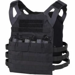 Army Navy Store Black - Lightweight Military MOLLE Tactical Plate Carrier Vest