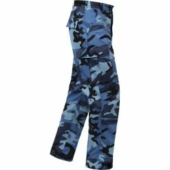 Rothco Sky Blue Camouflage - Military BDU Pants - Polyester Cotton Twill