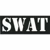 Rothco Black - Two Piece SWAT Patch Set With Hook Back Patches