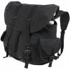 Rothco Bags Black - Vintage Weekender Front Strap Backpack