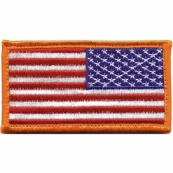 Rothco Red White Blue - Reversed US Flag Patch With Hook And Loop Closure
