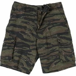 Rothco Tiger Stripe Camouflage - Military Vintage Paratrooper Cargo Shorts