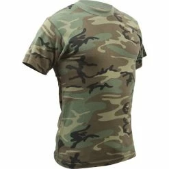Rothco Woodland Camouflage - Military Vintage T-Shirt Shirts