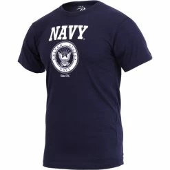 Rothco Navy Blue - Official US Navy Emblem "Since 1775" T Shirt