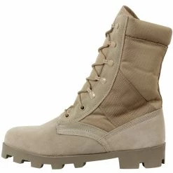 Rothco Desert Tan - Panama Sole Military Speedlace Jungle Boots - Leather 8 In.