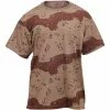 Rothco Shirts Desert Camouflage 6 Color Chocolate Chip Camo Military T-Shirt