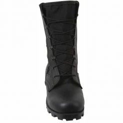 Rothco Black - Panama Sole Military Speedlace Jungle Boots - Leather 9 In.