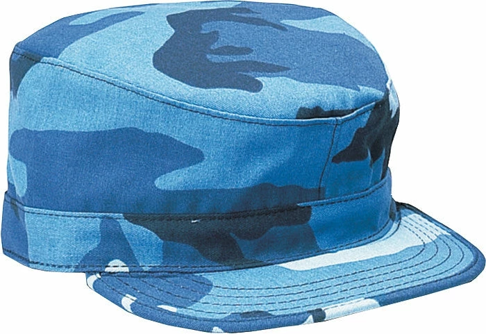 Rothco Headwear Sky Blue Camouflage - Military Fatigue Cap 3 Rothco Headwear Sky Blue Camouflage - Military Fatigue Cap