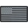 Rothco Silver Black - PVC US Flag Patch With Hook Back 1 Rothco Silver Black - PVC US Flag Patch With Hook Back