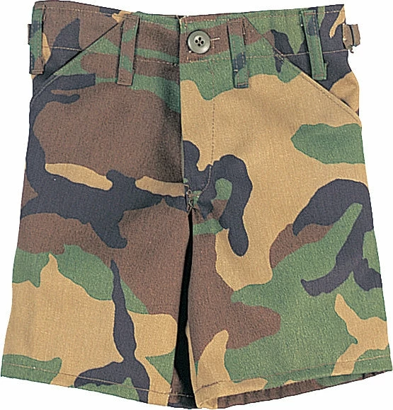 Rothco Woodland Camouflage - Kids Military BDU Shorts 3 Rothco Woodland Camouflage - Kids Military BDU Shorts