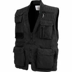 Rothco Vests Black - Deluxe Safari Outback Photo Journalists Vest