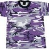 Rothco Ultra Violet Camouflage - Kids Military T-Shirt Shirts