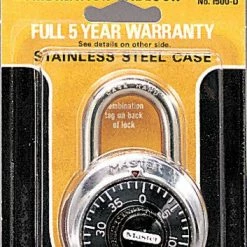 Army Navy Store Master Lock Stainless Steel Combination Padlock Law Enforcement Gear
