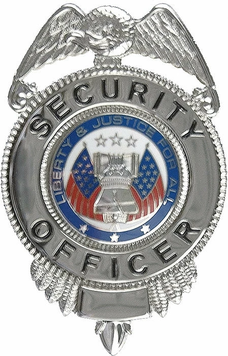 Rothco Law Enforcement Gear Silver - SECURITY OFFICER LIBERTY & JUSTICE Pin-on Badge 3 Rothco Law Enforcement Gear Silver - SECURITY OFFICER LIBERTY & JUSTICE Pin-on Badge