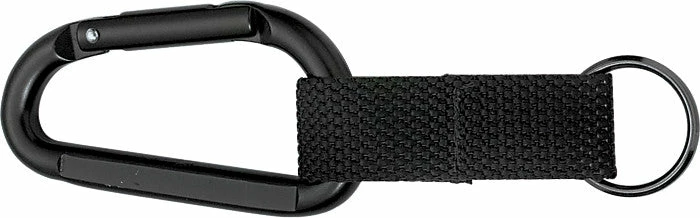 Rothco Black - Professional Jumbo Carabiner With Web Strap Key Ring - 80mm 3 Rothco Black - Professional Jumbo Carabiner With Web Strap Key Ring - 80mm