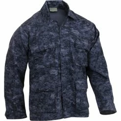 Rothco Shirts Digital Midnight Camouflage - Military BDU Shirt (Cotton/Polyester)
